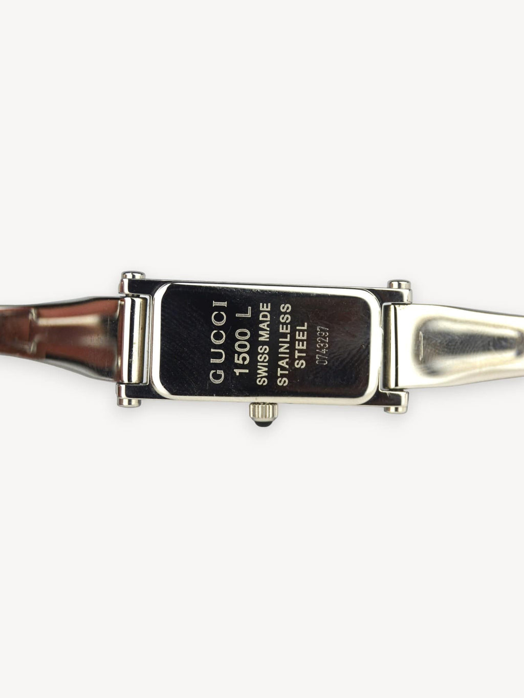 GUCCI 1500L HORSEBIT WATCH SILVER/BLACK