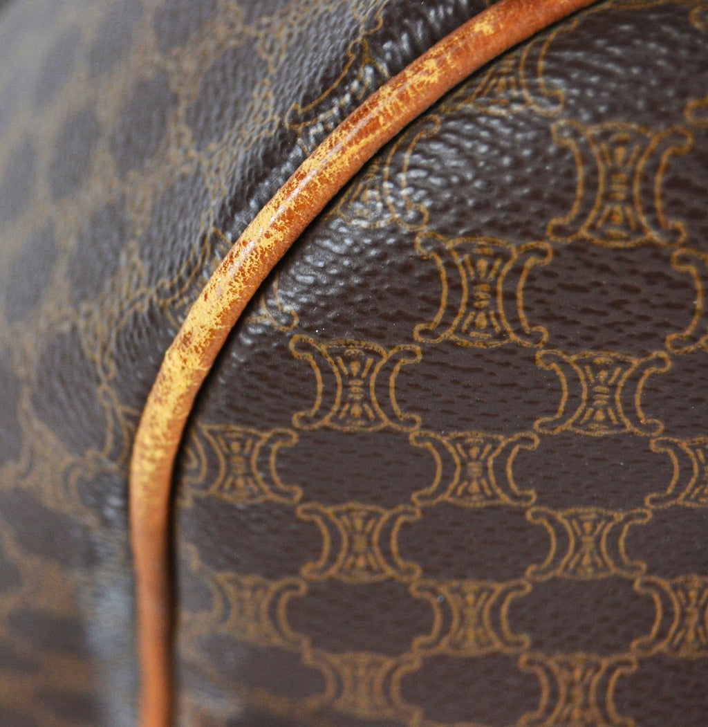 CELINE DUFFLE BAG MACADAM CANVAS
