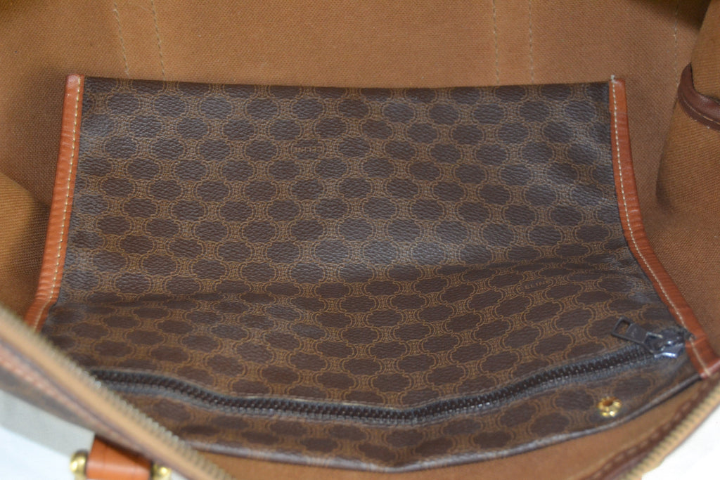CELINE DUFFLE BAG MACADAM CANVAS