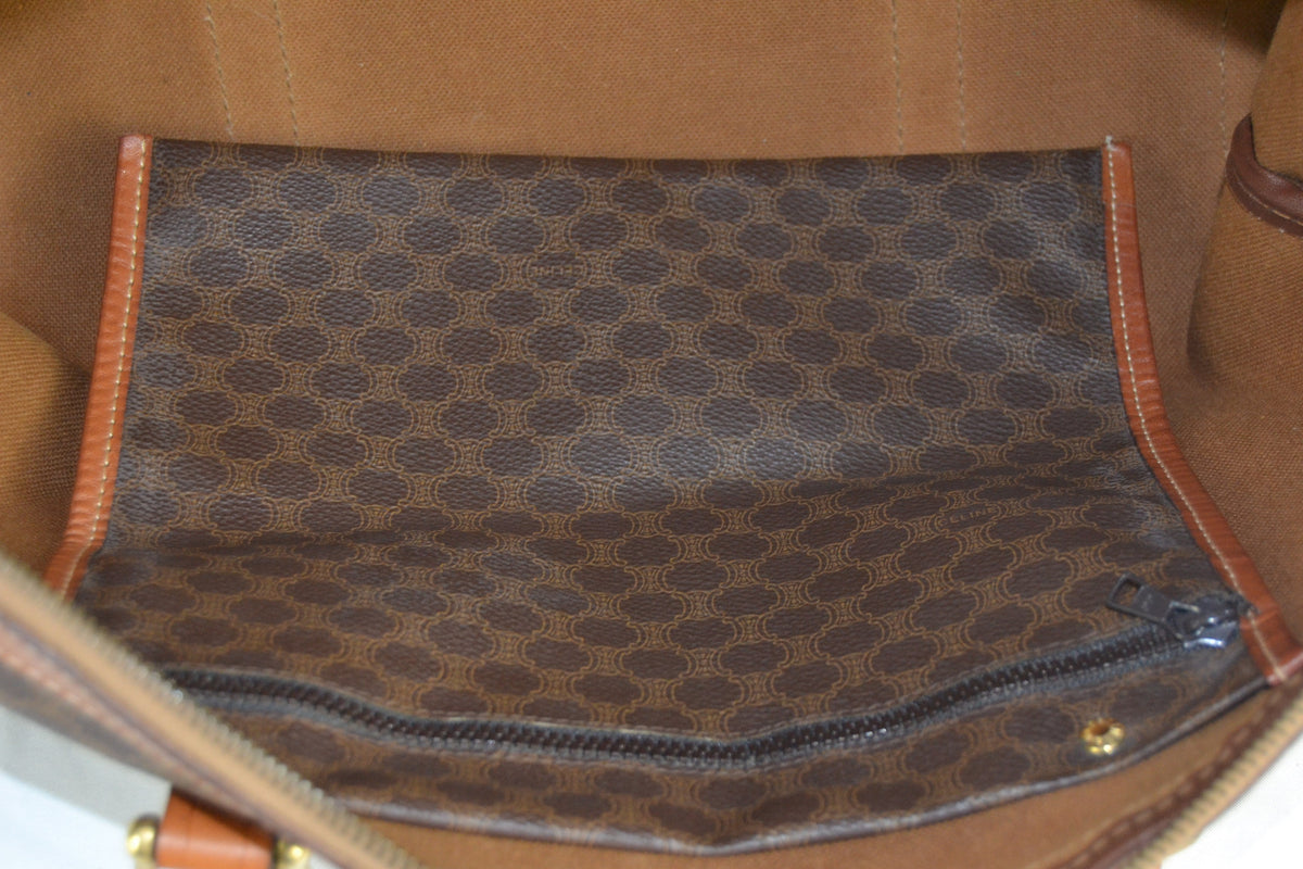 CELINE DUFFLE BAG MACADAM CANVAS