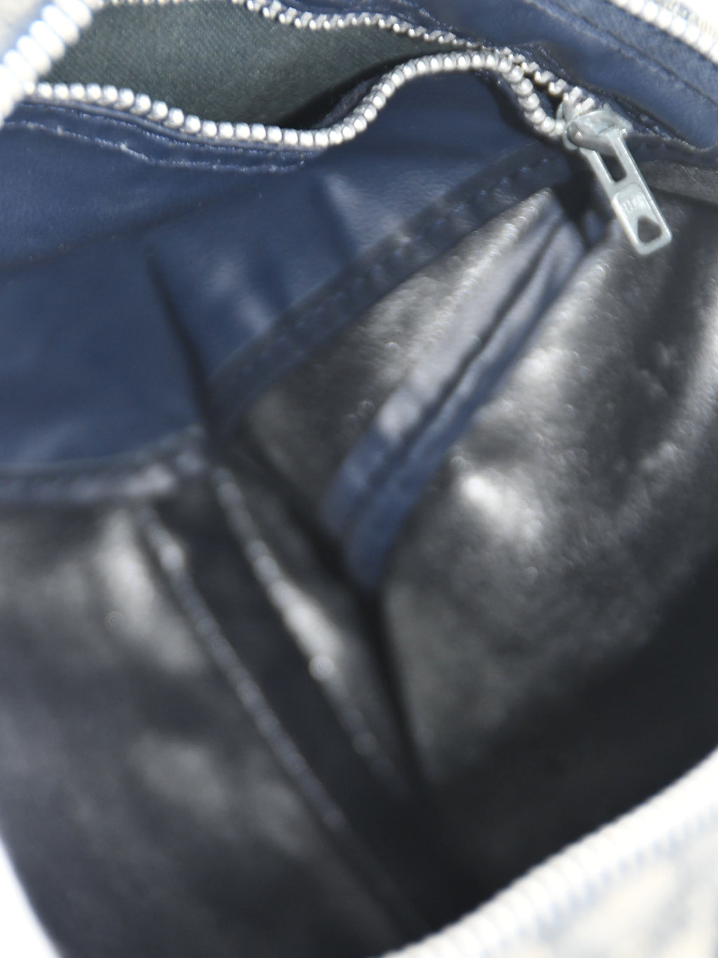 CHRISTIAN DIOR OBLIQUE BOSTON BAG 30 NAVY