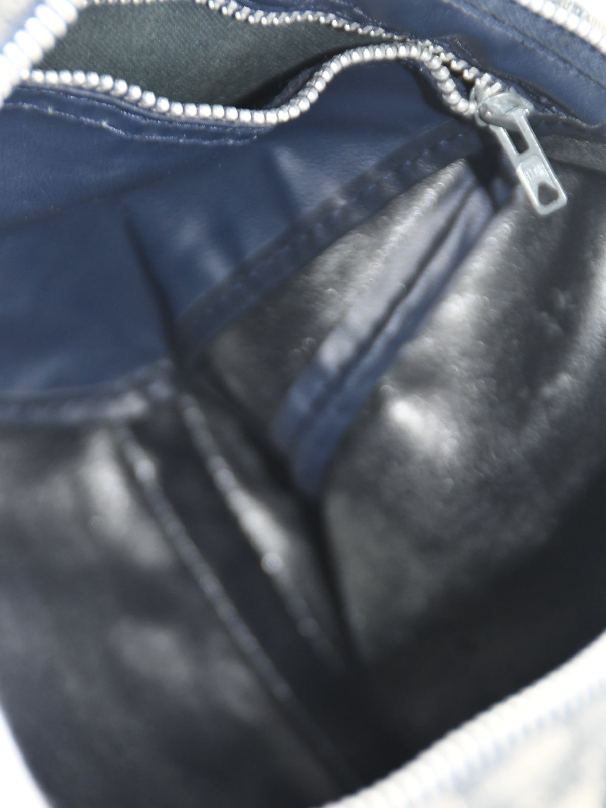 CHRISTIAN DIOR OBLIQUE BOSTON BAG 30 NAVY