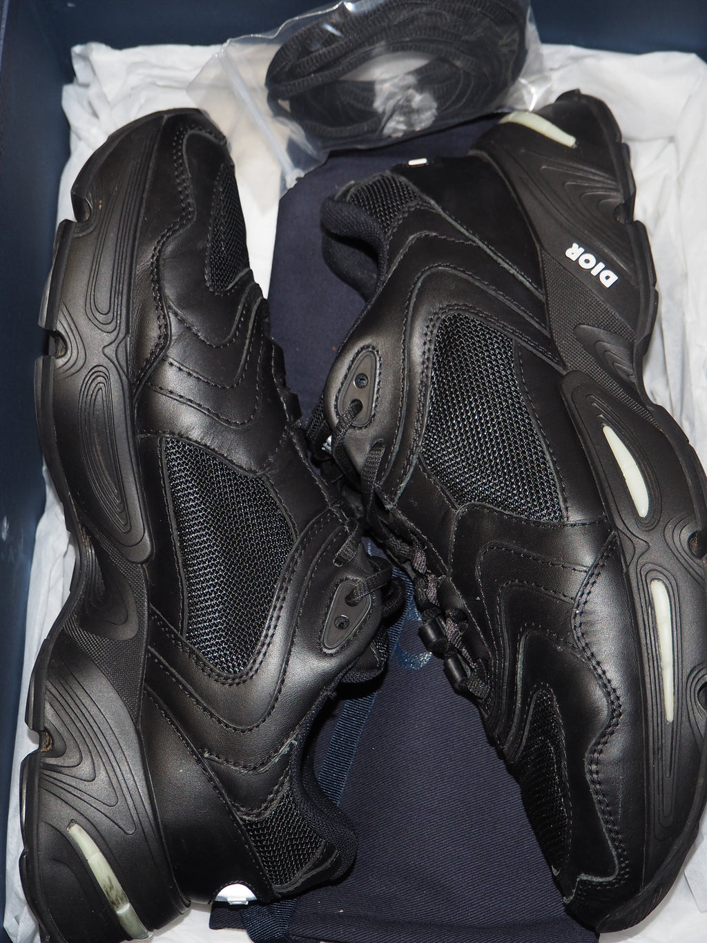 DIOR CD1 LT BLACK SNEAKERS - EU 40