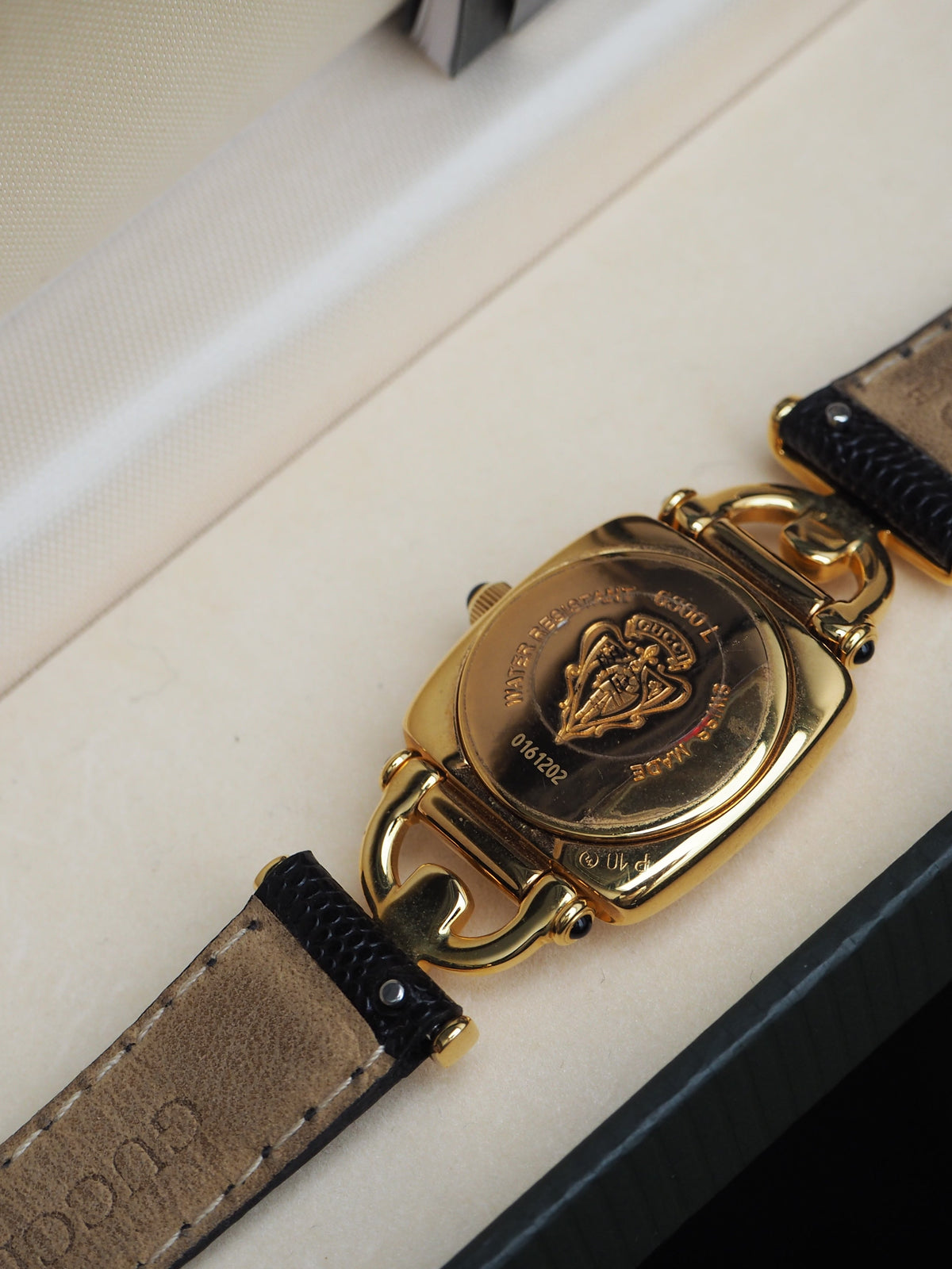 GUCCI 6300L HORSEBIT WATCH BLACK