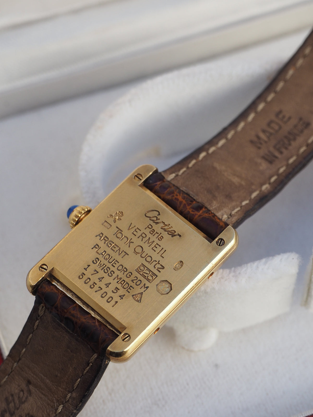 CARTIER TANK VERMEIL WATCH REF. 5057001