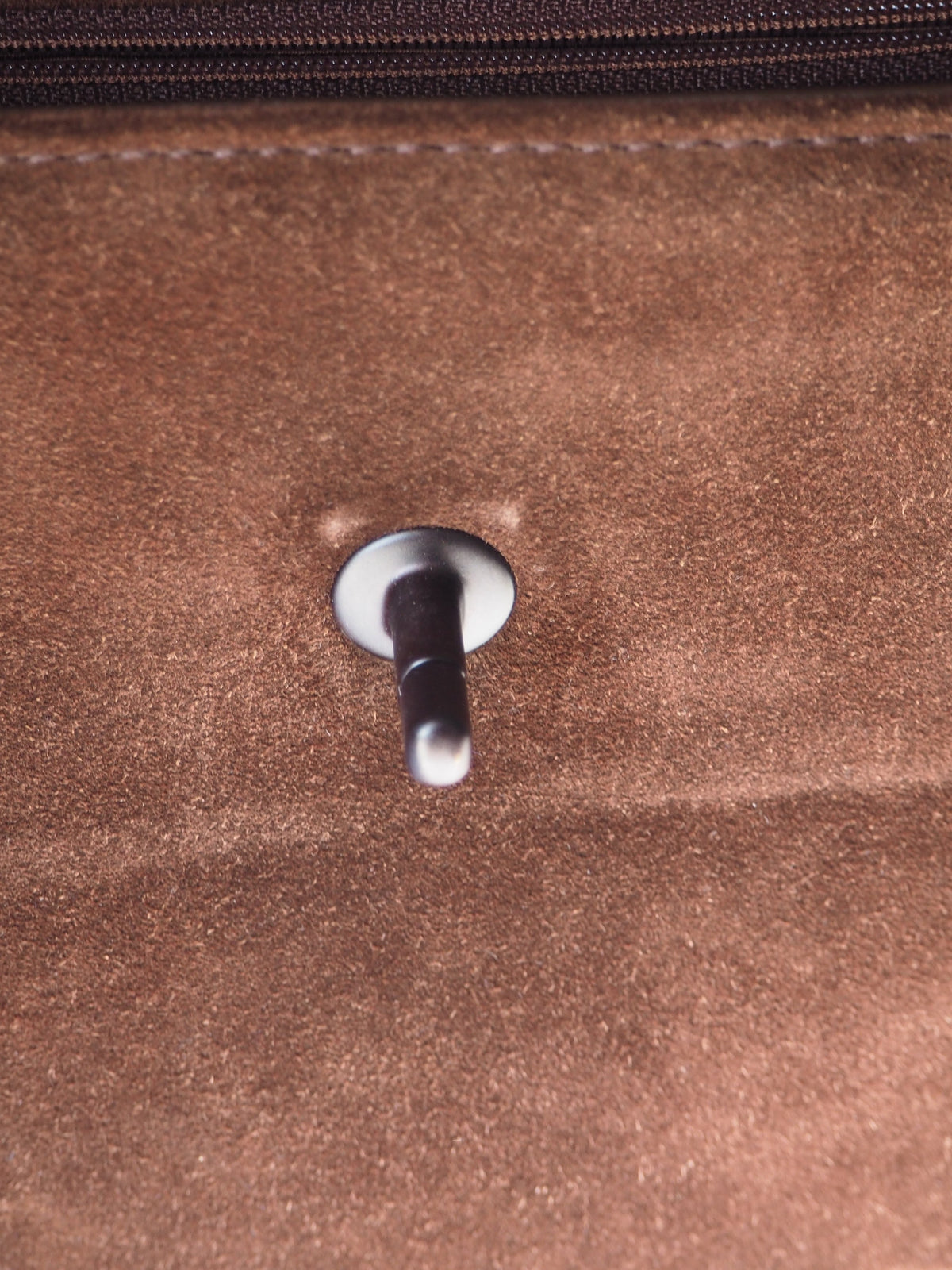 CHANEL SUEDE SHOULDER BAG BROWN