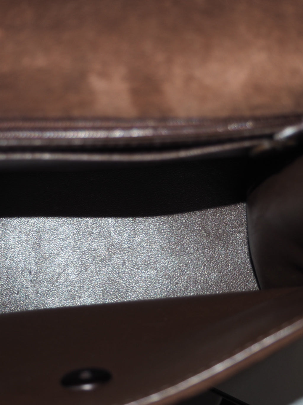 CHANEL SUEDE SHOULDER BAG BROWN
