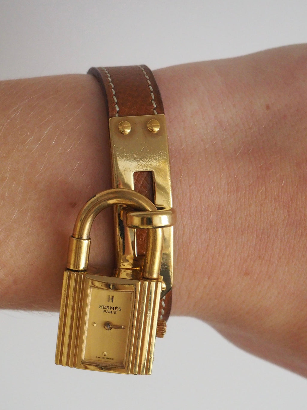 HERMÈS KELLY CADENA WATCH BROWN