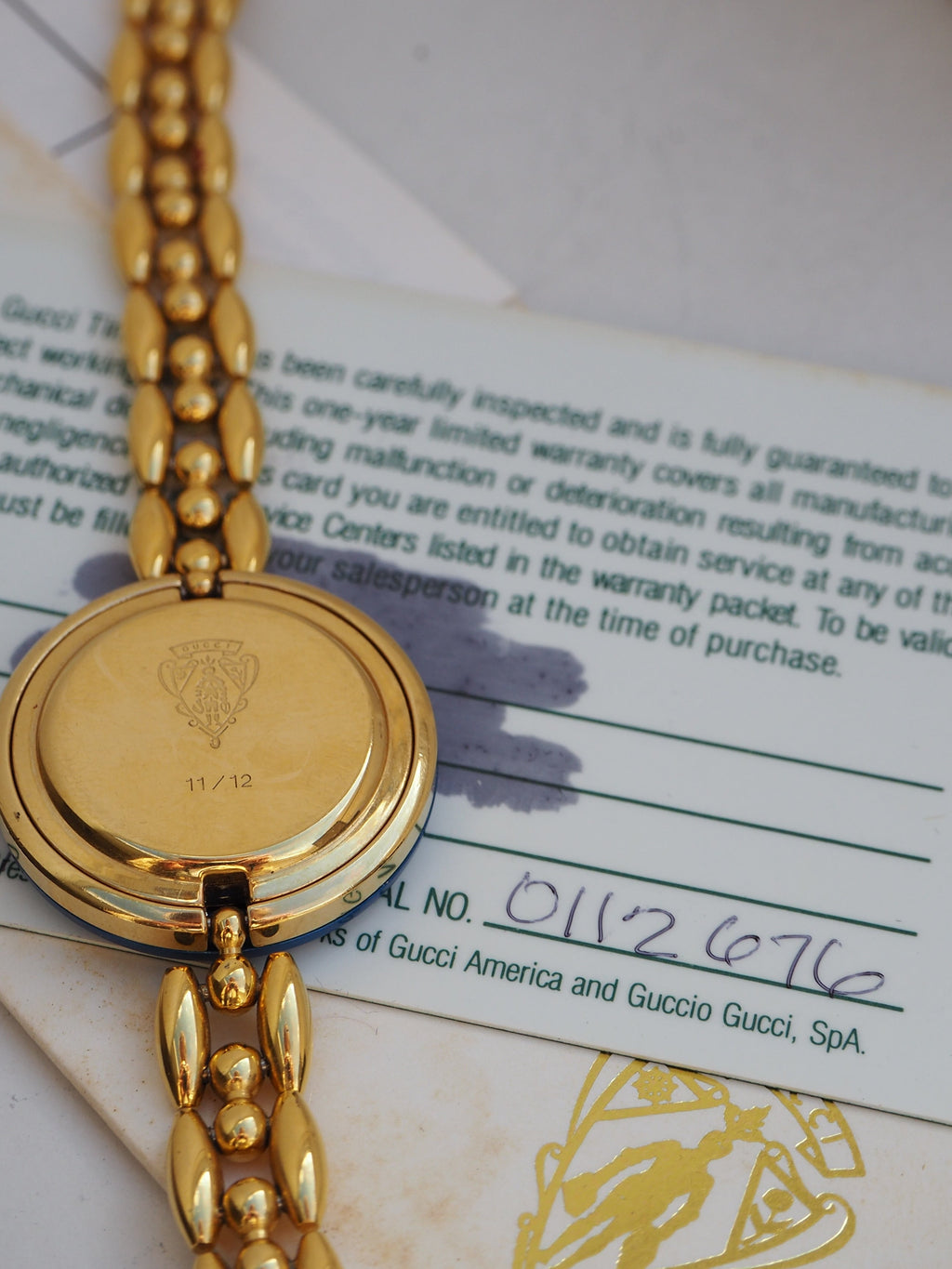 GUCCI INTERCHANGEABLE BEZEL WATCH