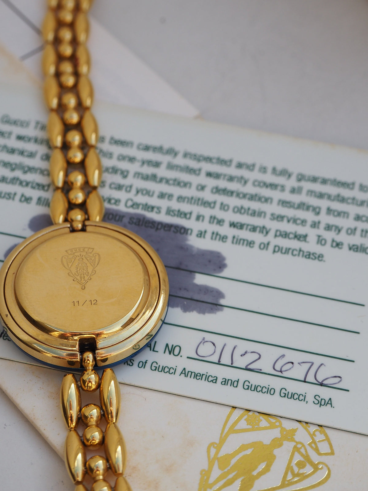 GUCCI INTERCHANGEABLE BEZEL WATCH