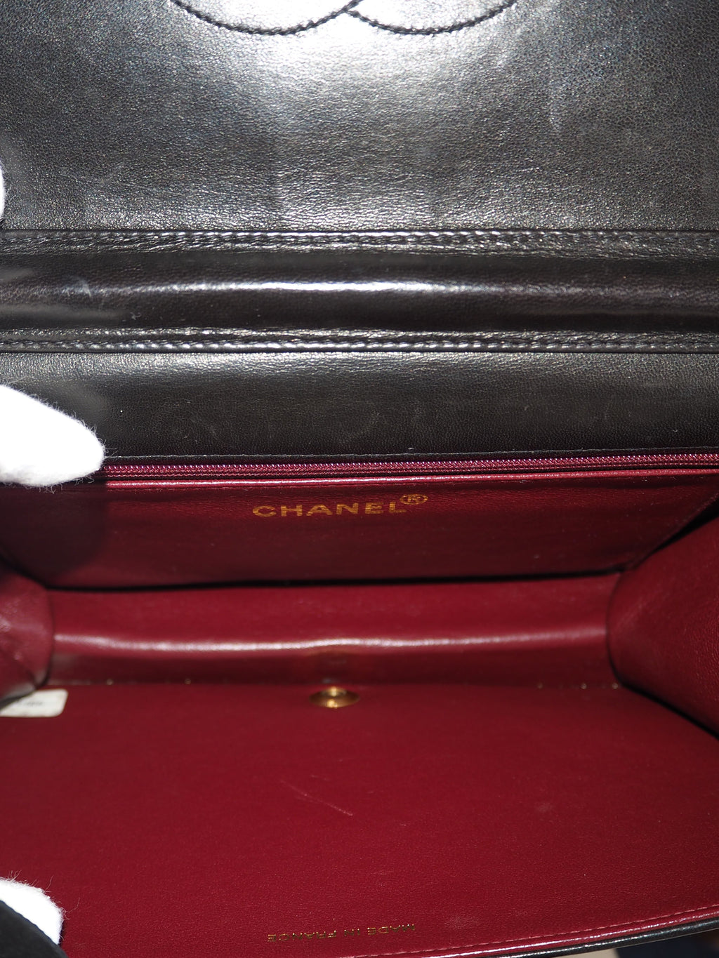 CHANEL SINGLE FULL FLAP BAG BLACK