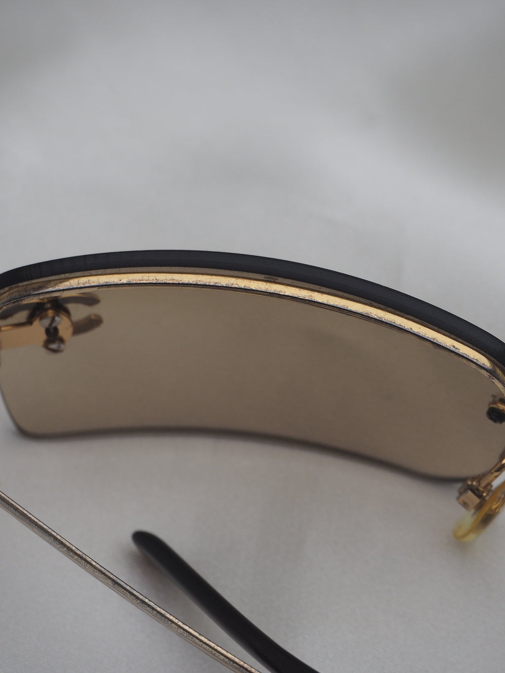 CHANEL 4104-B CRYSTAL CC LOGO RIMLESS SUNGLASSES BROWN