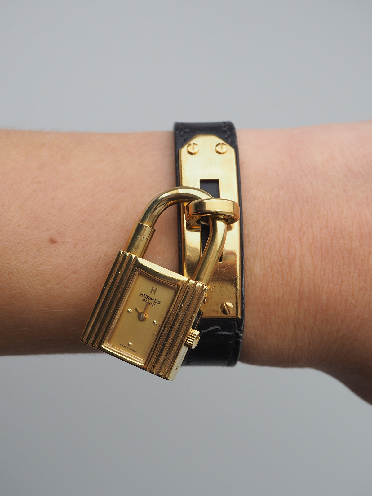 HERMÈS KELLY CADENA WATCH BLACK