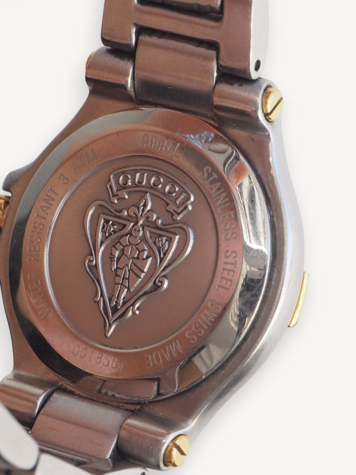 GUCCI 9040L WATCH SILVER/GOLD