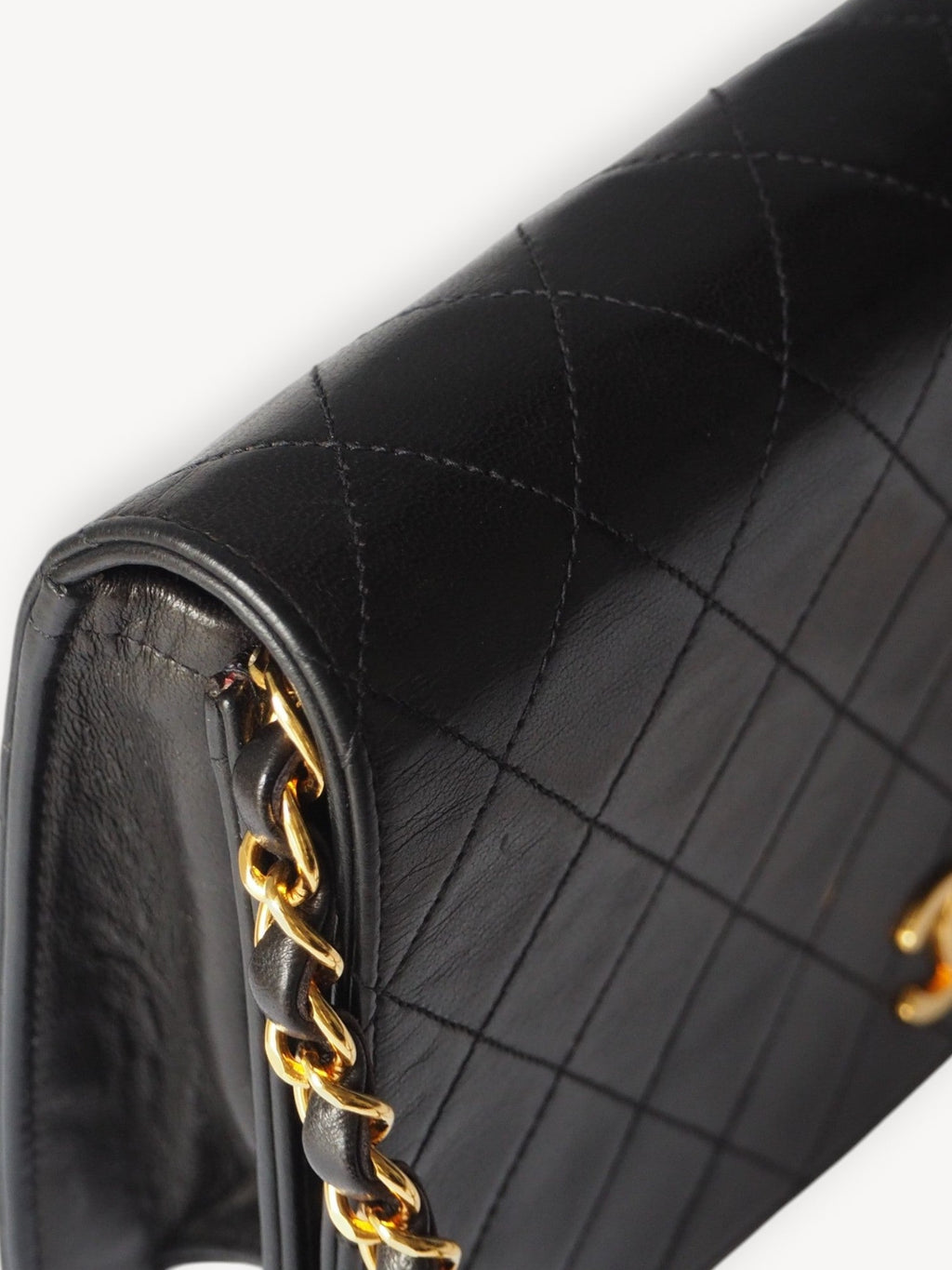 CHANEL SINGLE FULL FLAP BAG BLACK