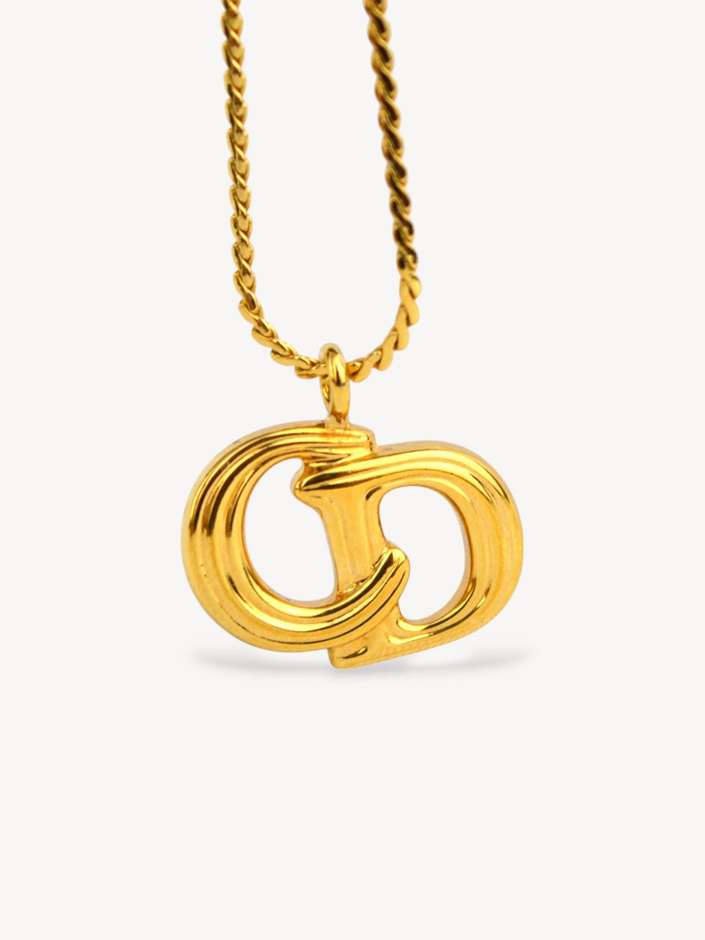 CHISTIAN DIOR CD LOGO NECKLACE