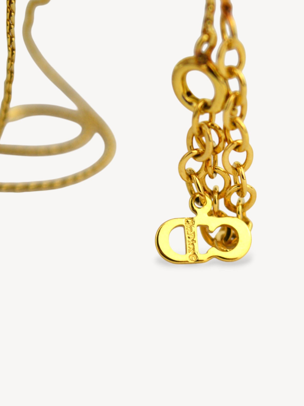 CHISTIAN DIOR CD LOGO NECKLACE