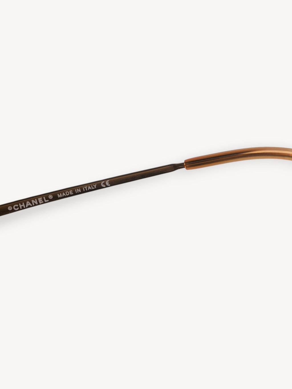 CHANEL 4017-D CRYSTAL CC LOGO RIMLESS SUNGLASSES ORANGE