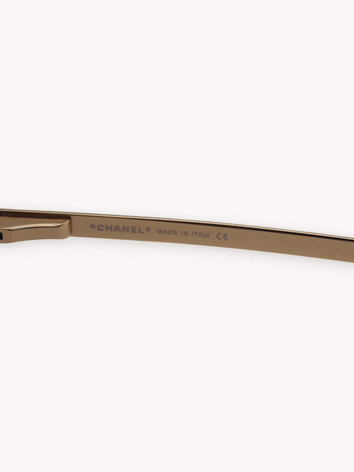 CHANEL 4104-B CRYSTAL CC LOGO RIMLESS SUNGLASSES BROWN