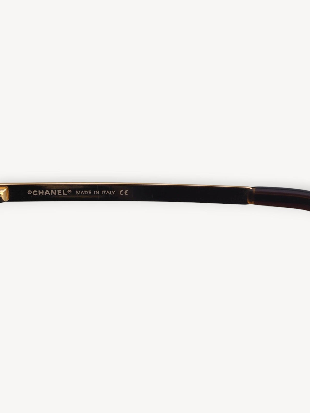 CHANEL 4104-B CRYSTAL CC LOGO RIMLESS SUNGLASSES BROWN