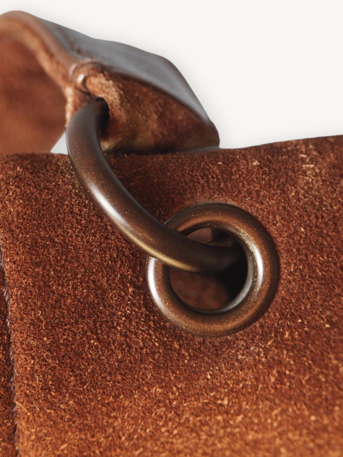 CHANEL SUEDE SHOULDER BAG BROWN