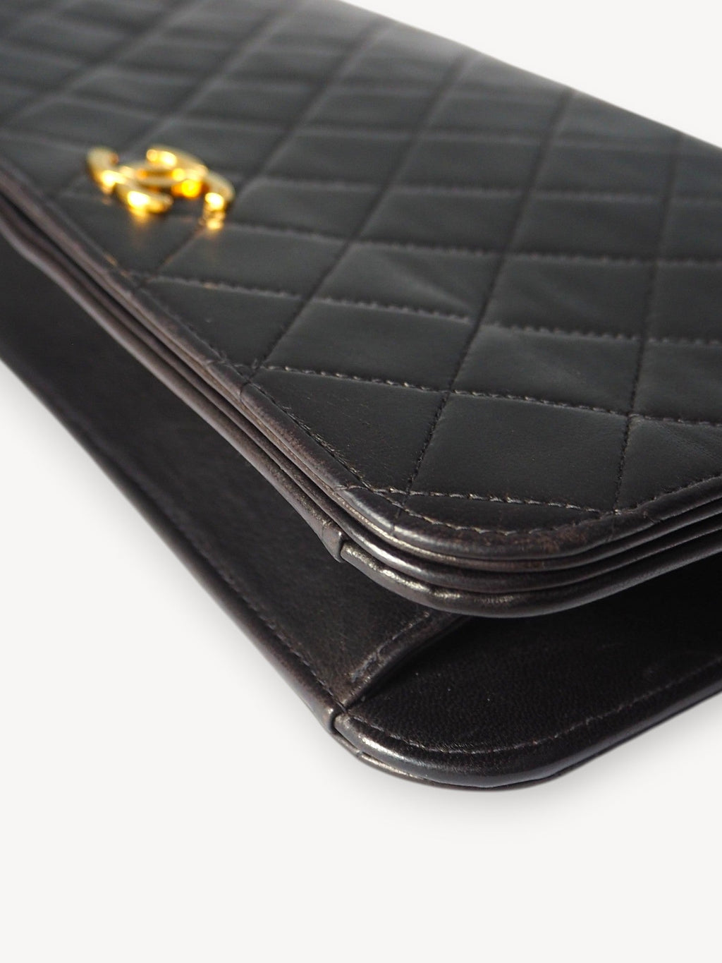 CHANEL SINGLE FULL FLAP BAG BLACK