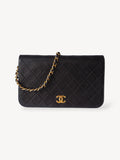 CHANEL SINGLE FULL FLAP BAG BLACK