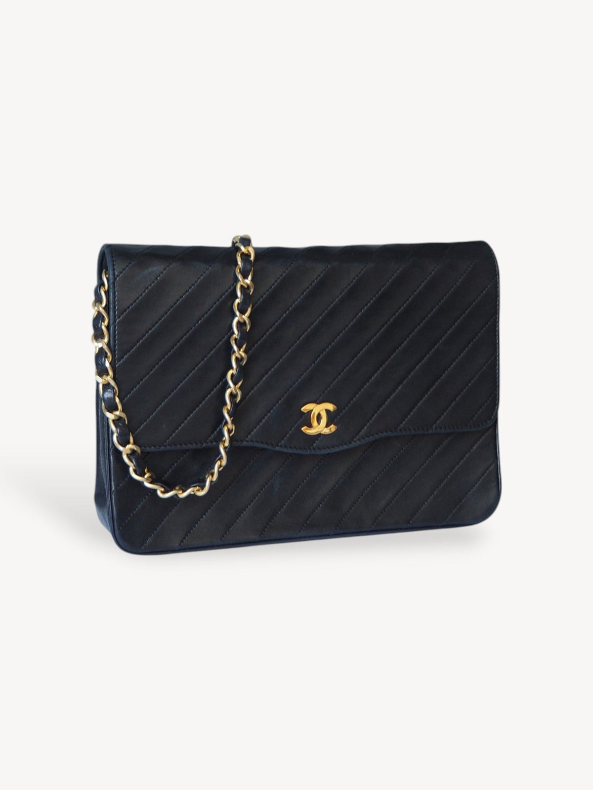 CHANEL TIMELESS SINGLE FLAP BAG BLACK
