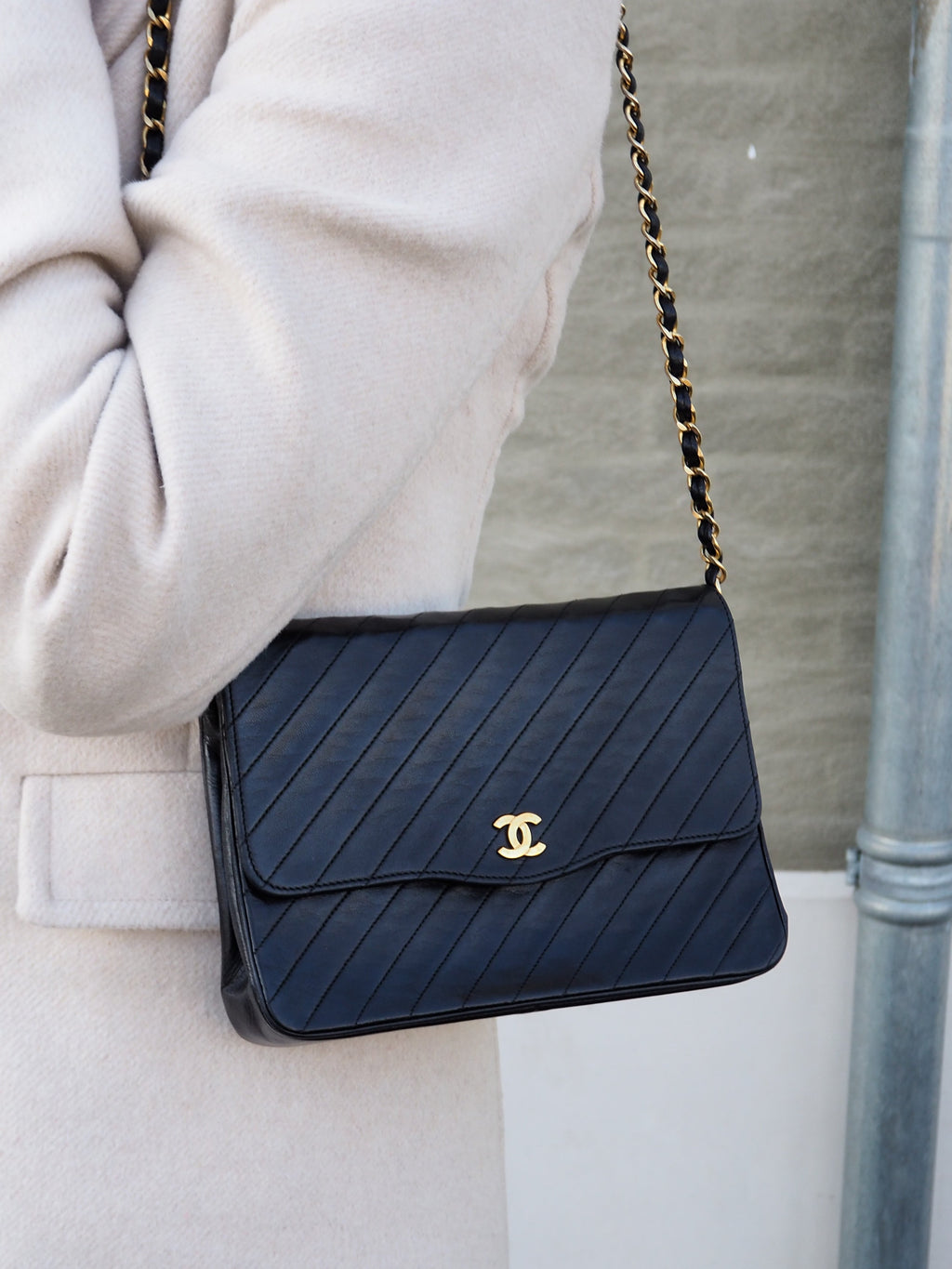 CHANEL TIMELESS SINGLE FLAP BAG BLACK