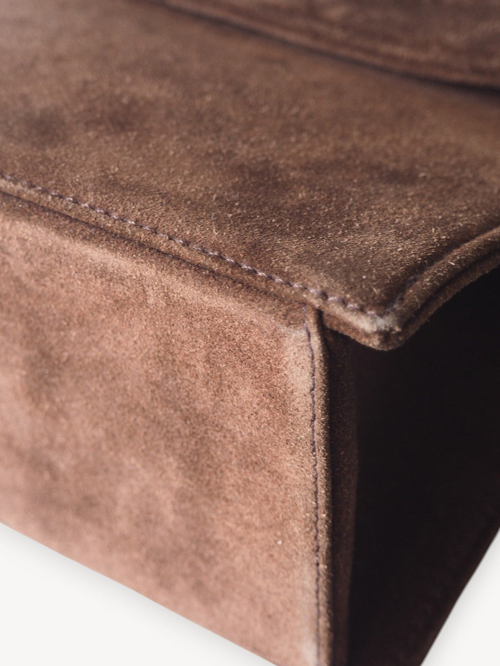 CHANEL SUEDE SHOULDER BAG BROWN