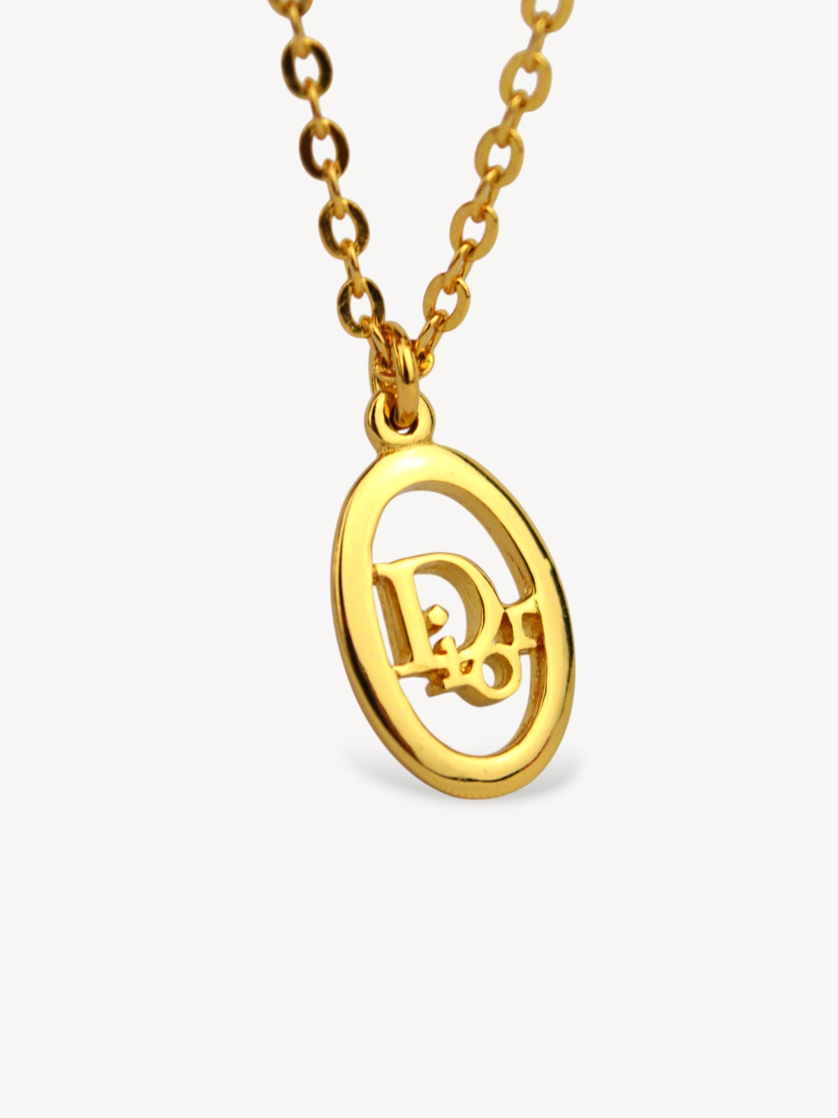 CHISTIAN DIOR CD LOGO NECKLACE