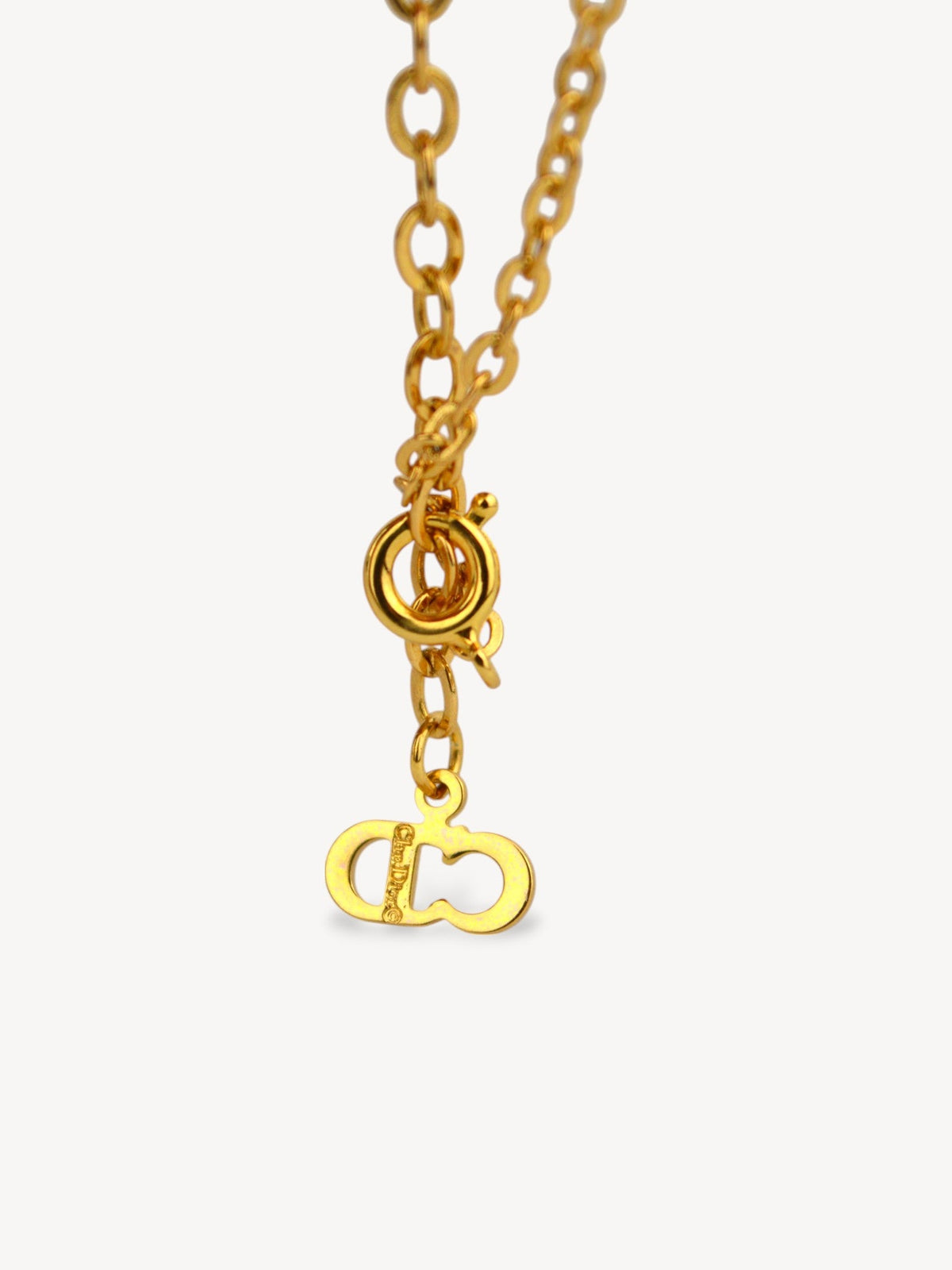 CHISTIAN DIOR CD LOGO NECKLACE