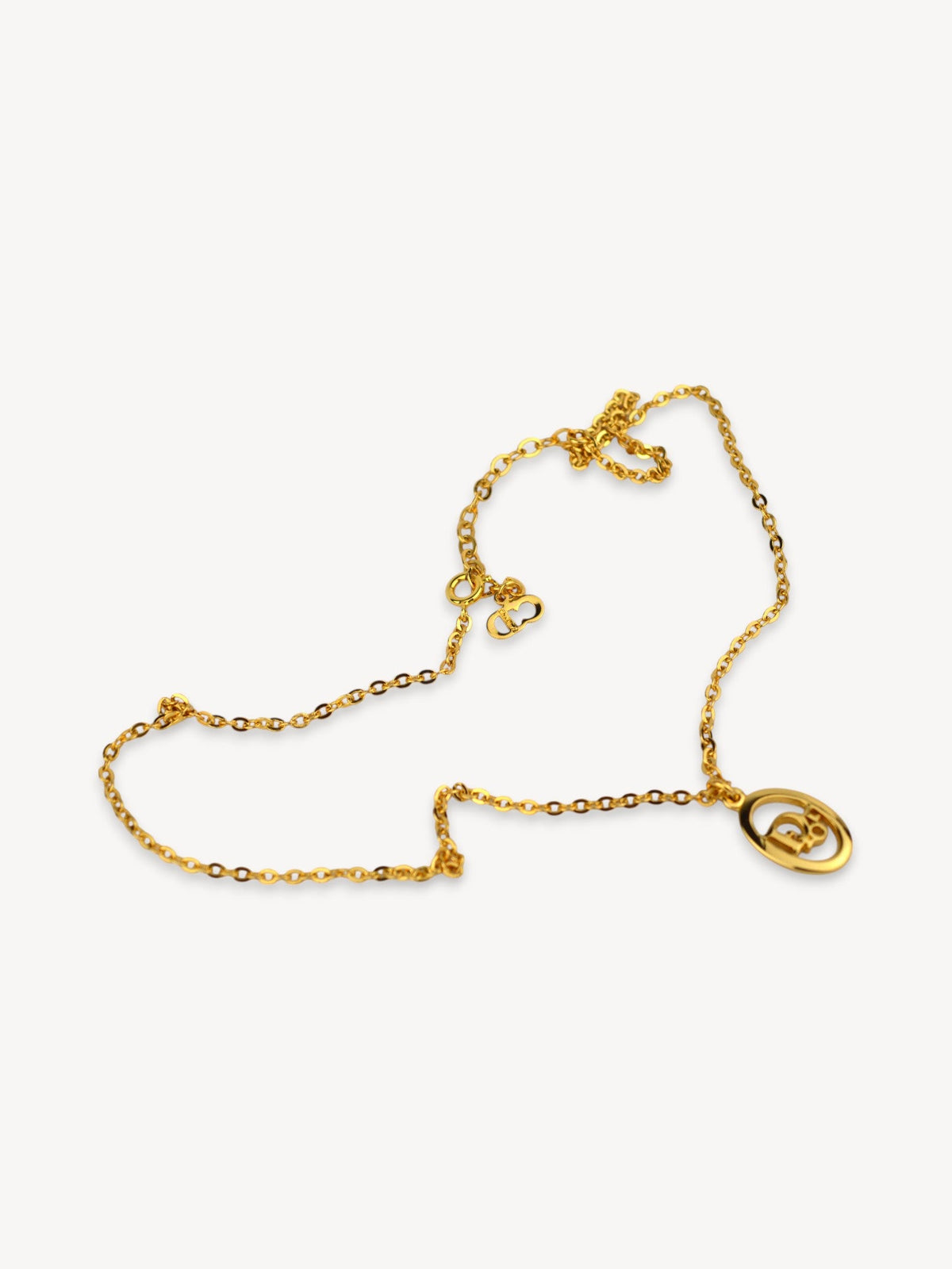 CHISTIAN DIOR CD LOGO NECKLACE