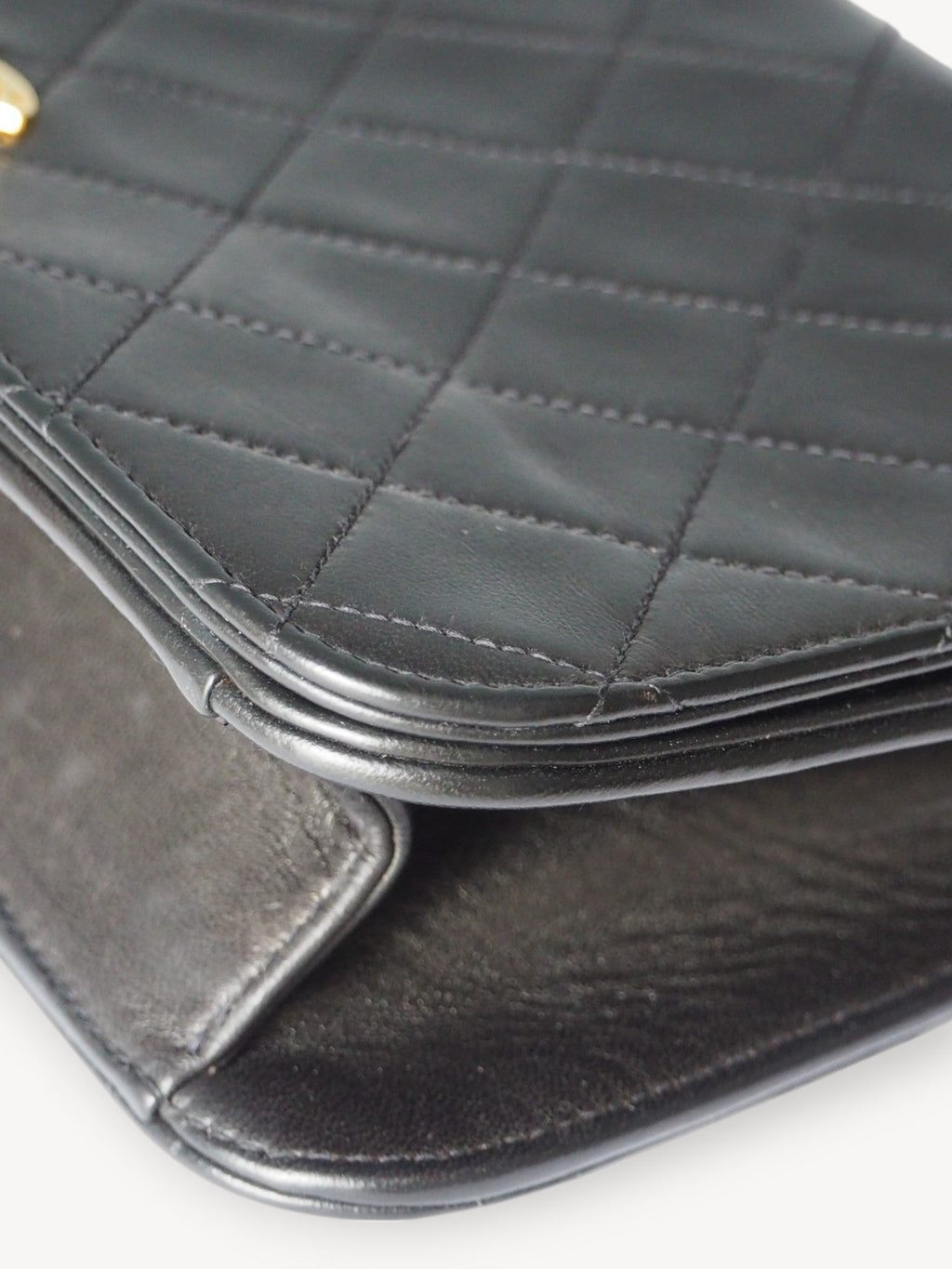 CHANEL SINGLE FULL FLAP BAG BLACK