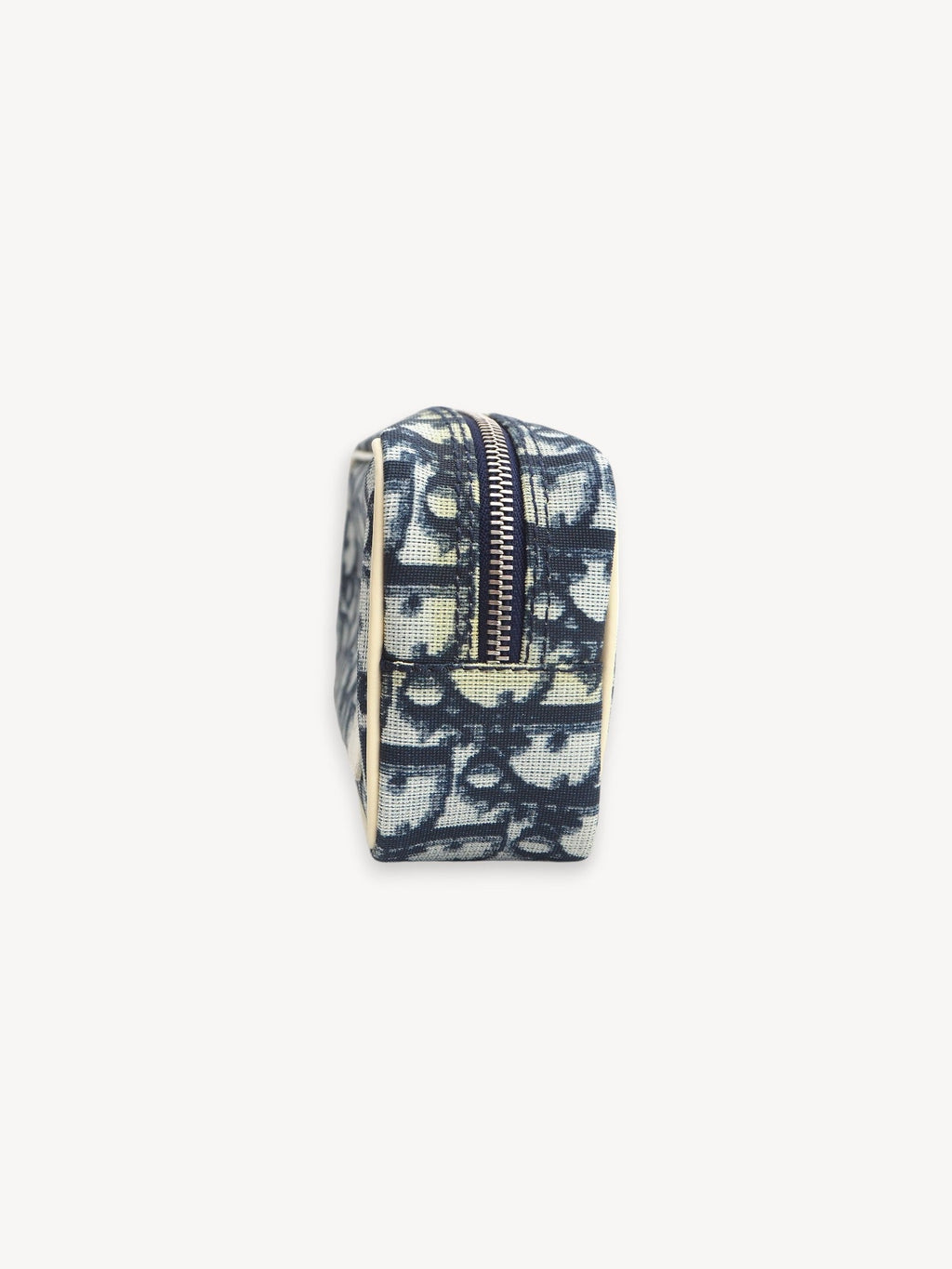 CHRISTIAN DIOR OBLIQUE COSMETIC POUCH BLUE