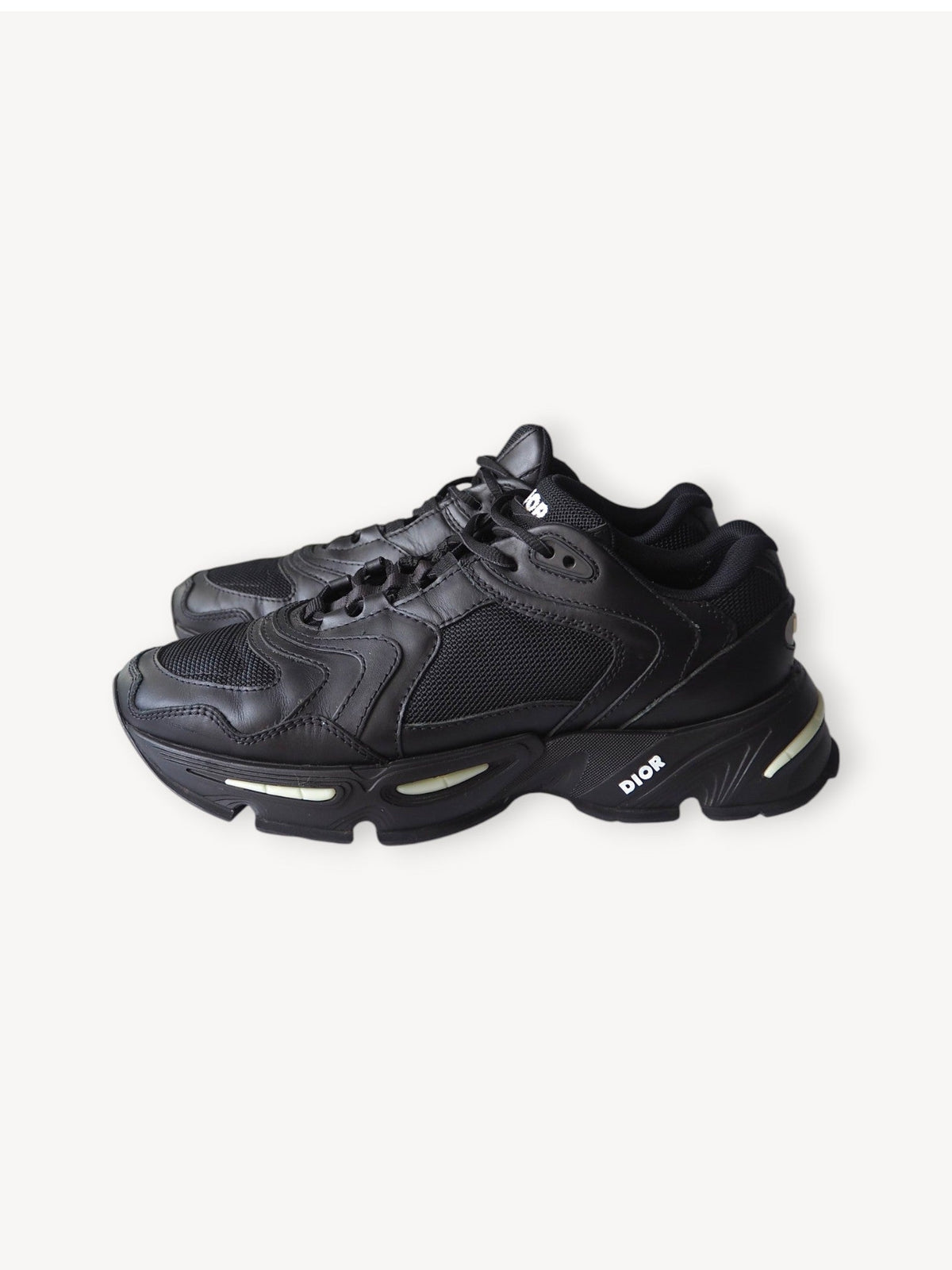 DIOR CD1 LT BLACK SNEAKERS - EU 40