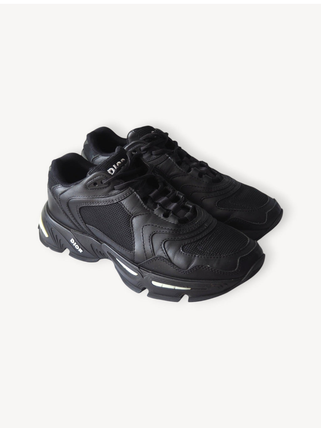 DIOR CD1 LT BLACK SNEAKERS - EU 40