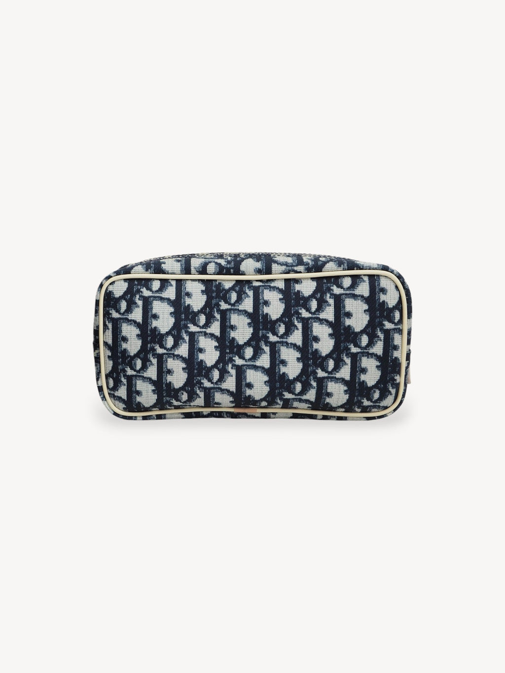 CHRISTIAN DIOR OBLIQUE COSMETIC POUCH BLUE