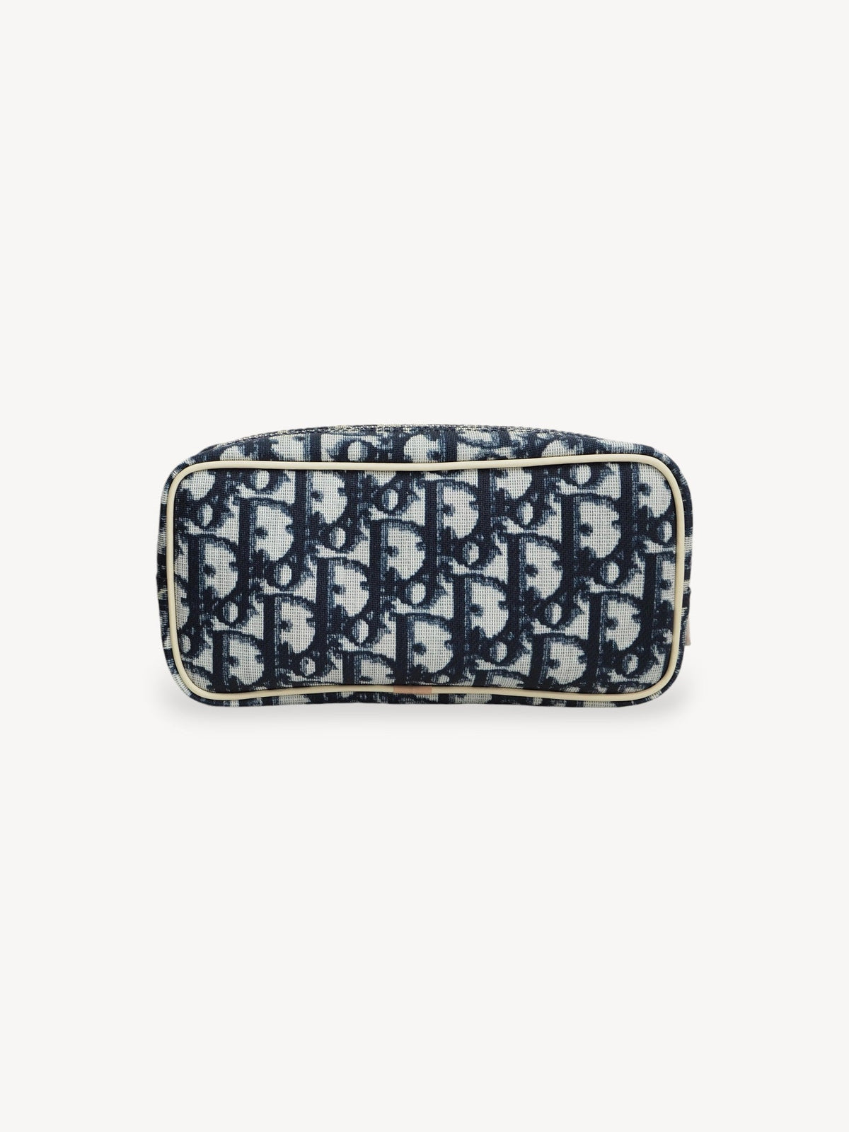 CHRISTIAN DIOR OBLIQUE COSMETIC POUCH BLUE