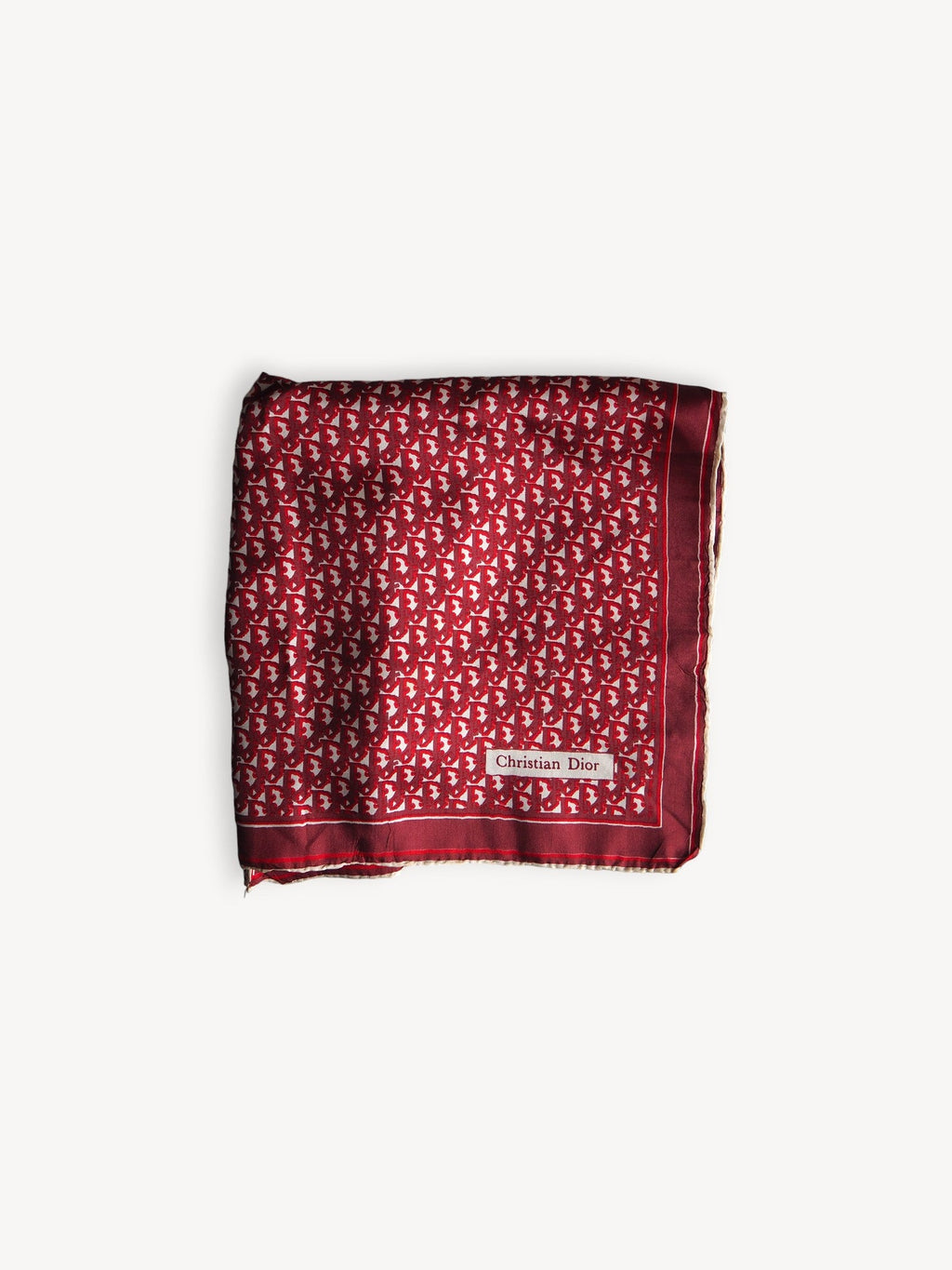 CHRISTIAN DIOR SILK MONOGRAM SCARF