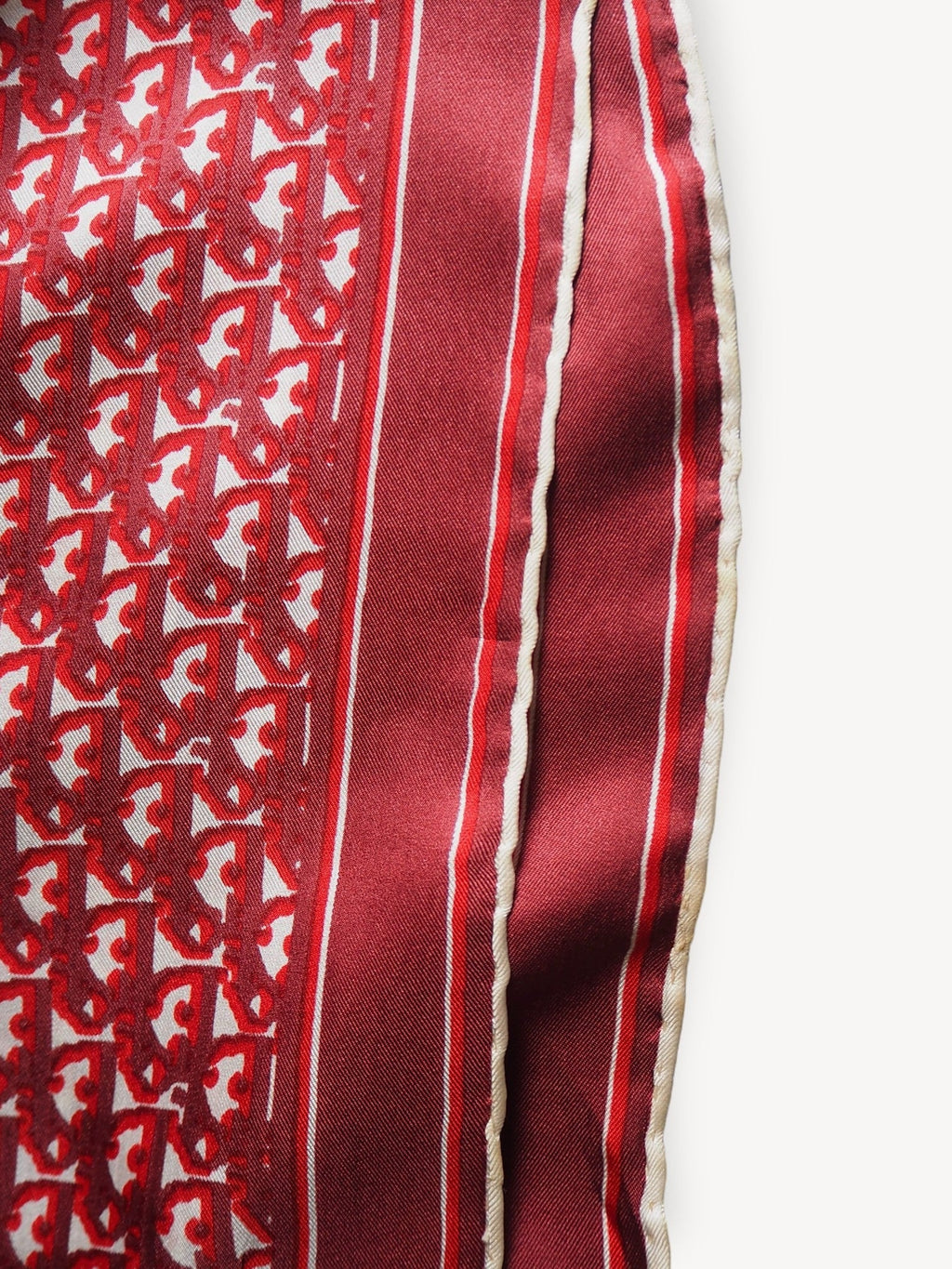 CHRISTIAN DIOR SILK MONOGRAM SCARF