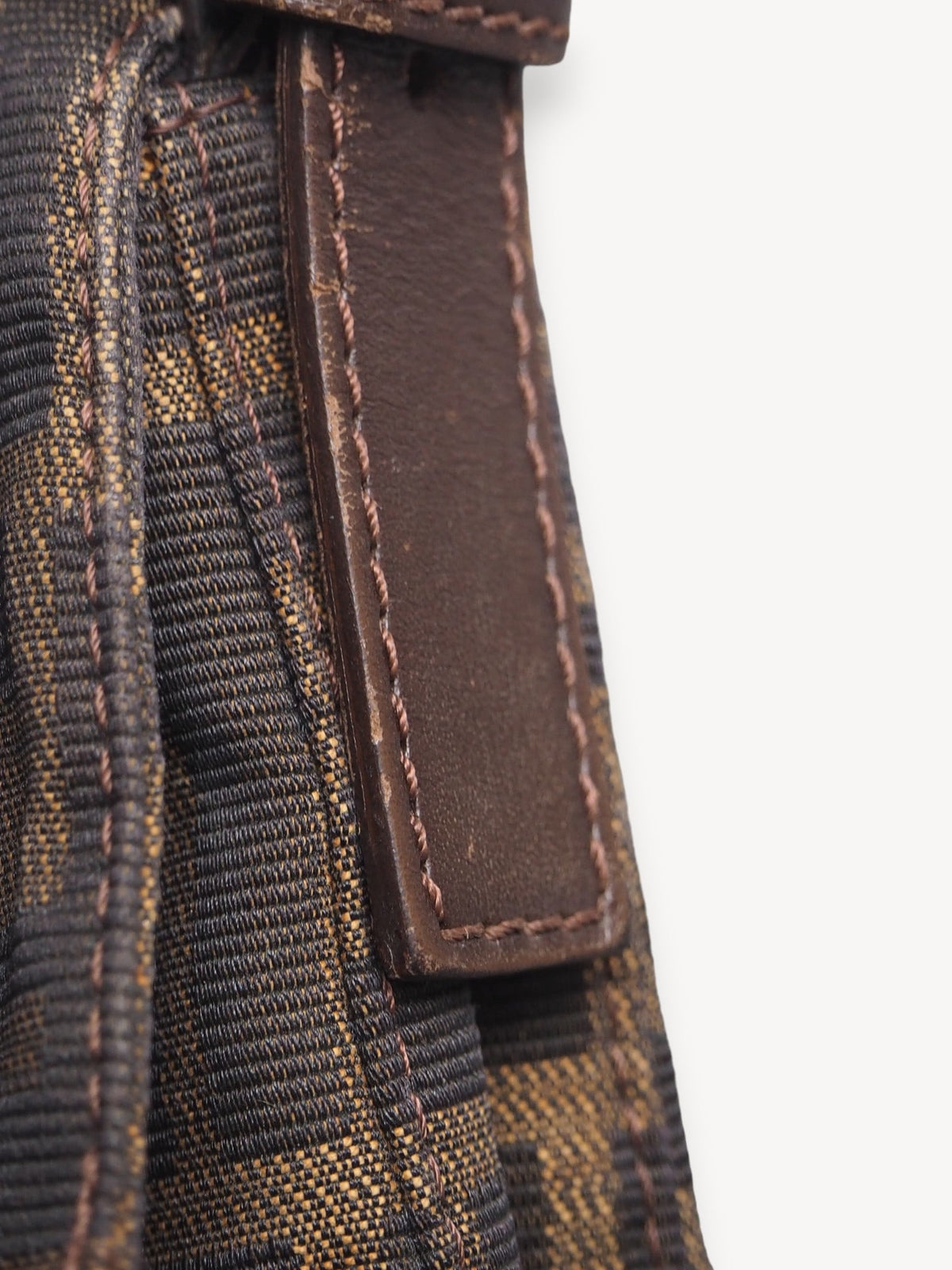 FENDI ZUCCA BAGUETTE BAG GOLD HARDWARE