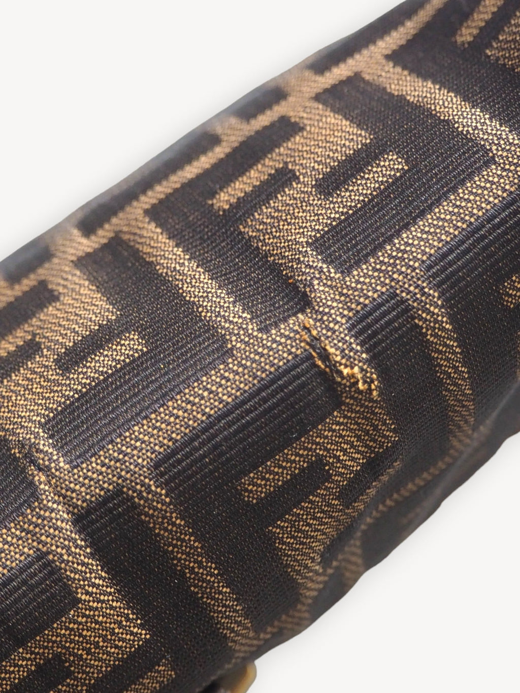 FENDI ZUCCA BAGUETTE BAG GOLD HARDWARE