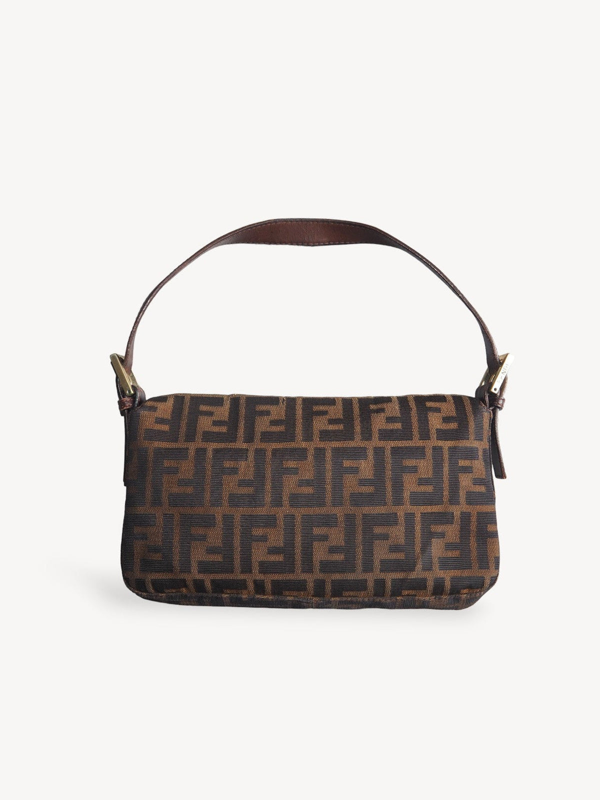 FENDI ZUCCA BAGUETTE BAG GOLD HARDWARE