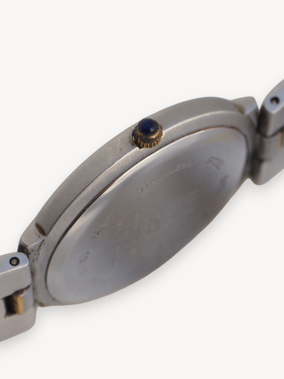 GIVENCHY TWO-TONE WATCH WITH RHINESTONES