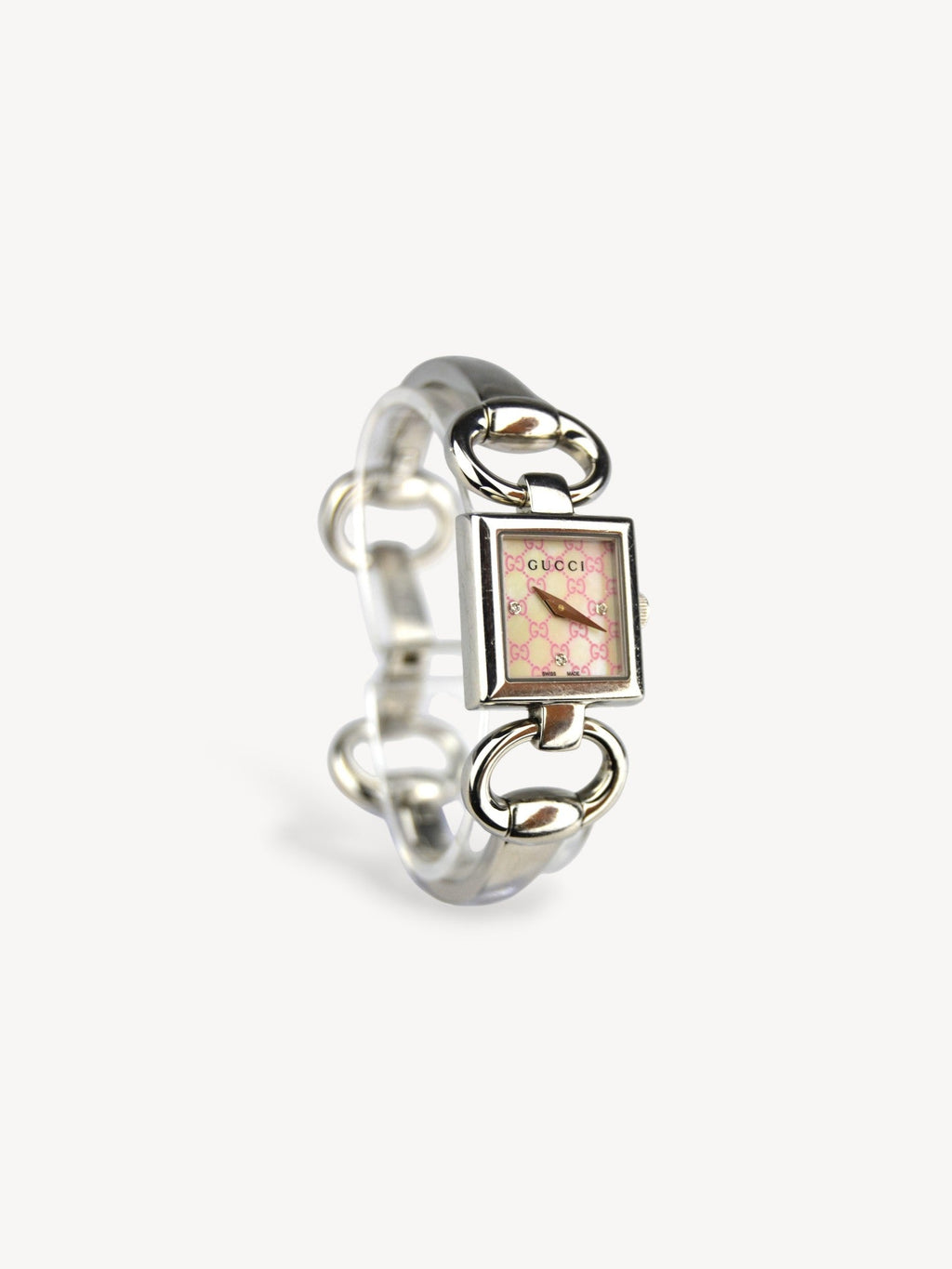 GUCCI 102 MOTHER OF PEARL GUCCISSIMA HORSEBIT WATCH
