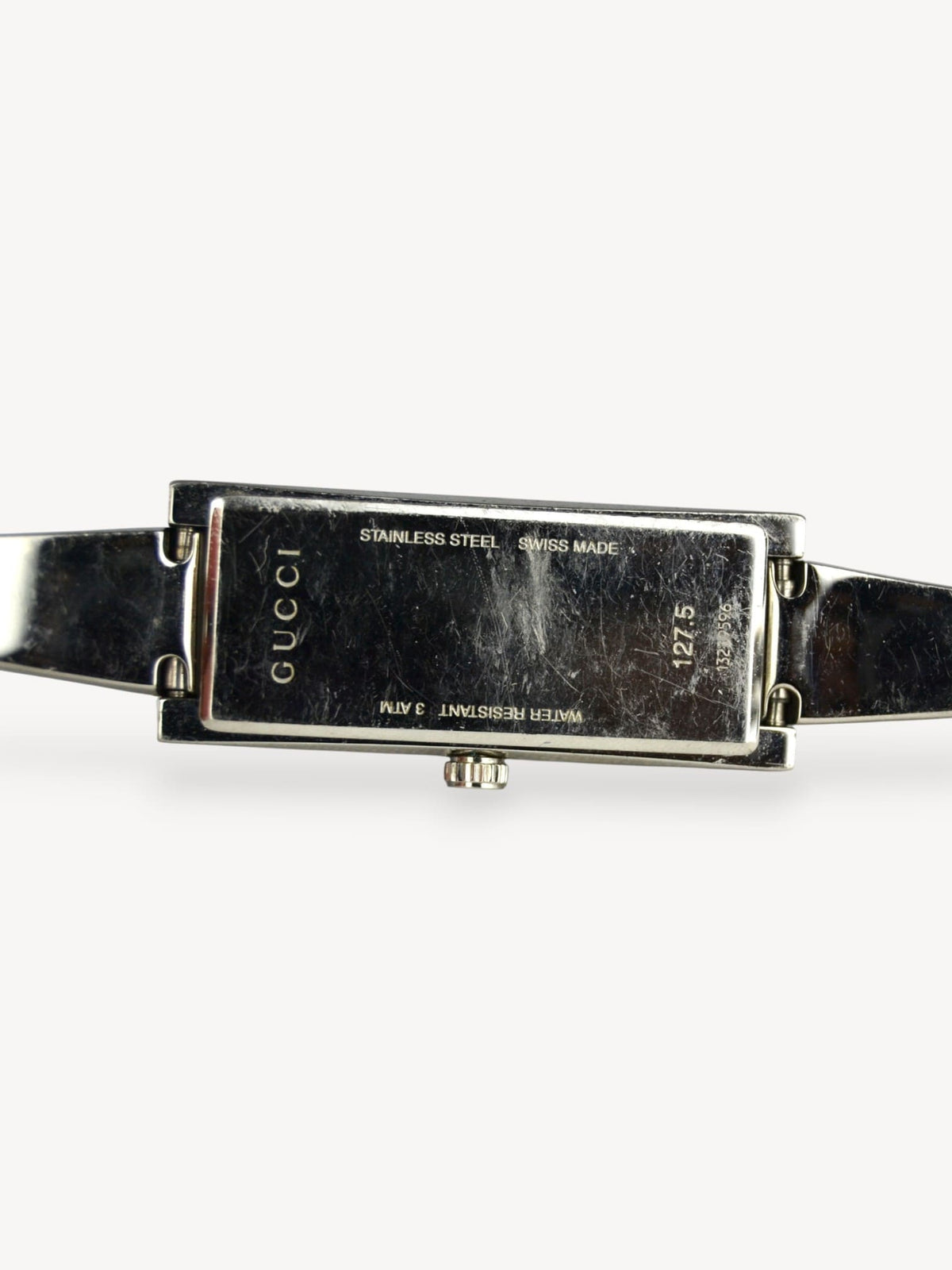 GUCCI 127.5 GUCCISSIMA HORSEBIT WATCH SILVER