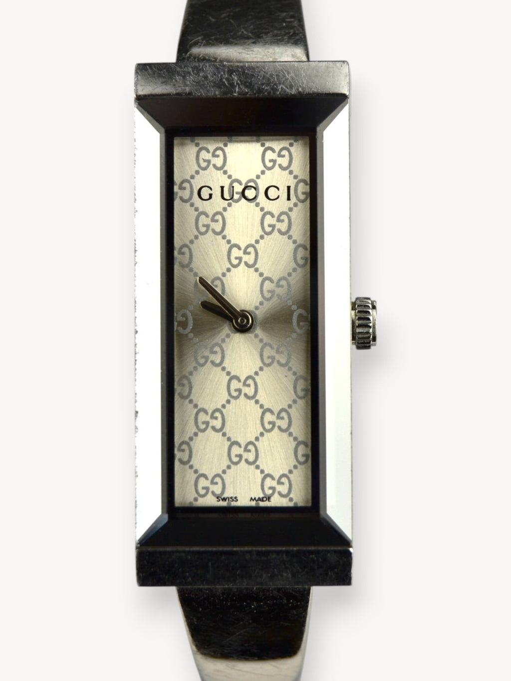 GUCCI 127.5 GUCCISSIMA HORSEBIT WATCH SILVER