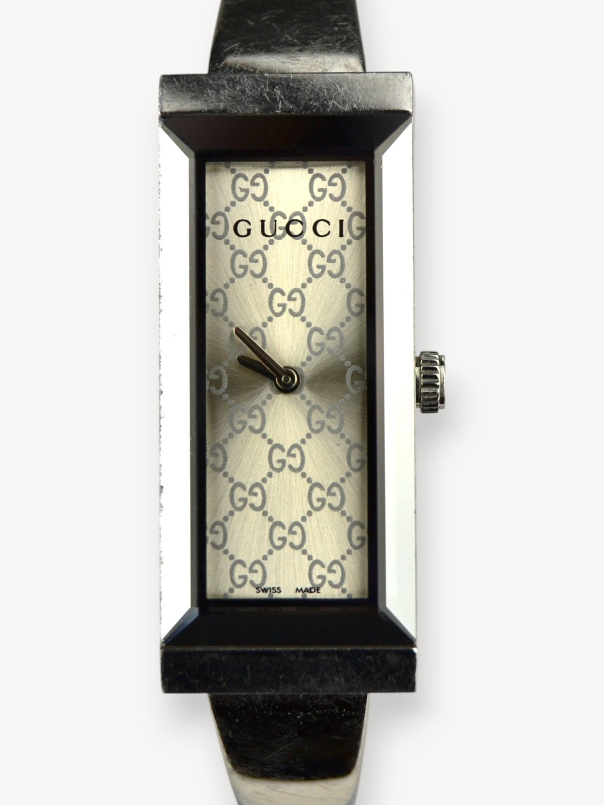 GUCCI 127.5 GUCCISSIMA HORSEBIT WATCH SILVER