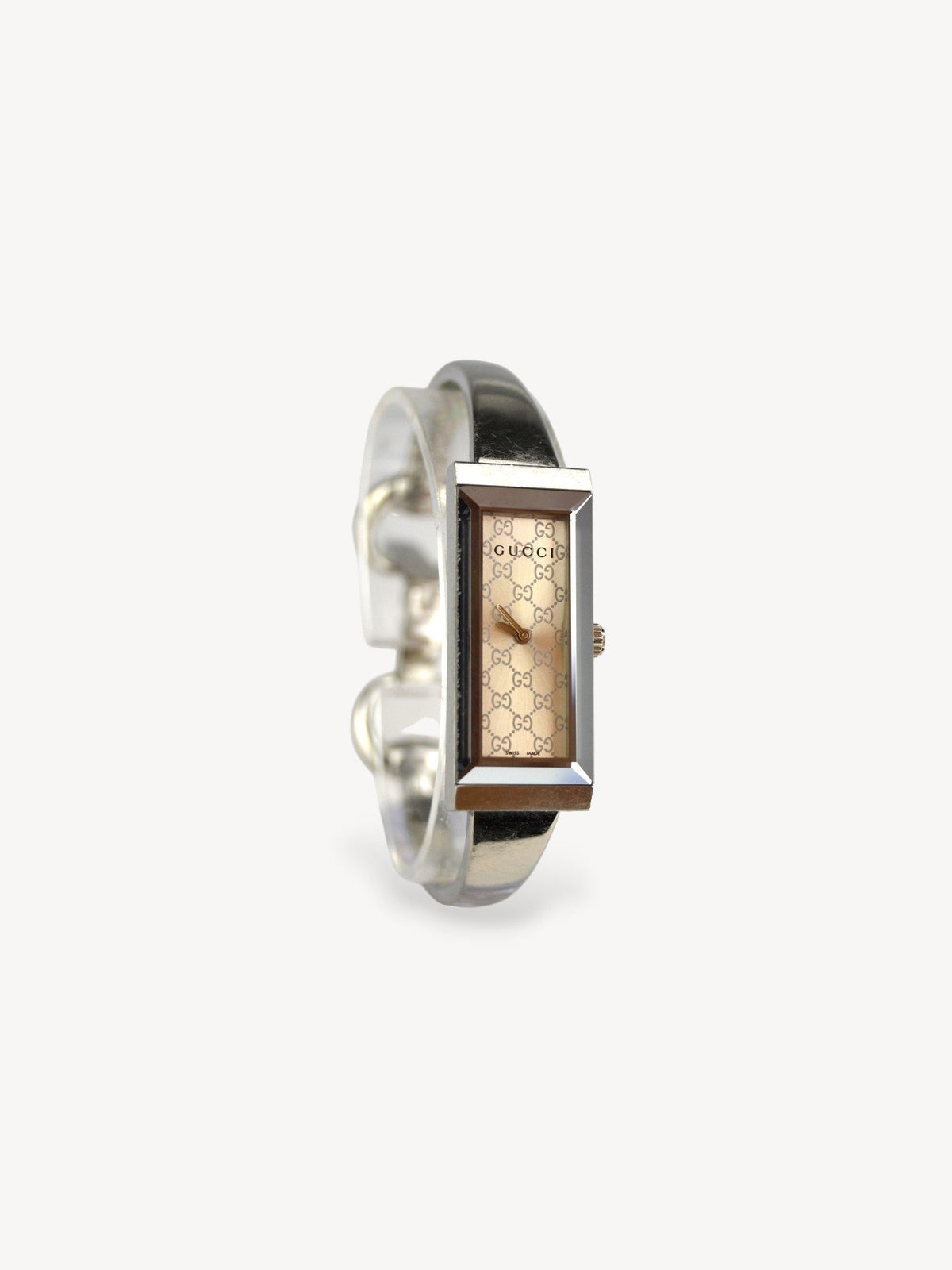 GUCCI 127.5 GUCCISSIMA HORSEBIT WATCH SILVER